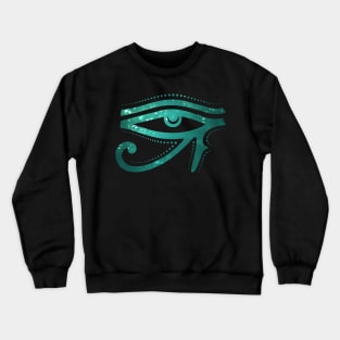 The Cosmic Eye Of RA Egyptian Hieroglyph Crewneck Sweatshirt
